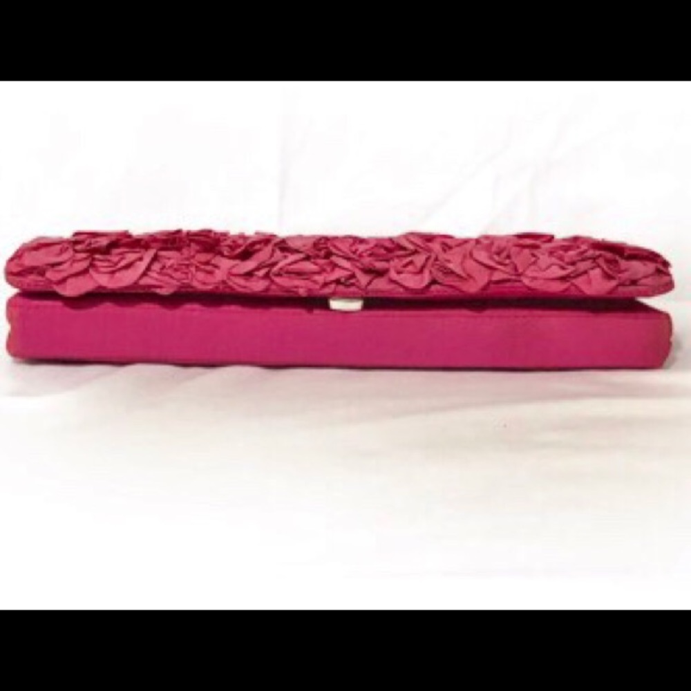 “Shiraleah” Fuchsia Raspberry Clutch Handbag Purse - image 3